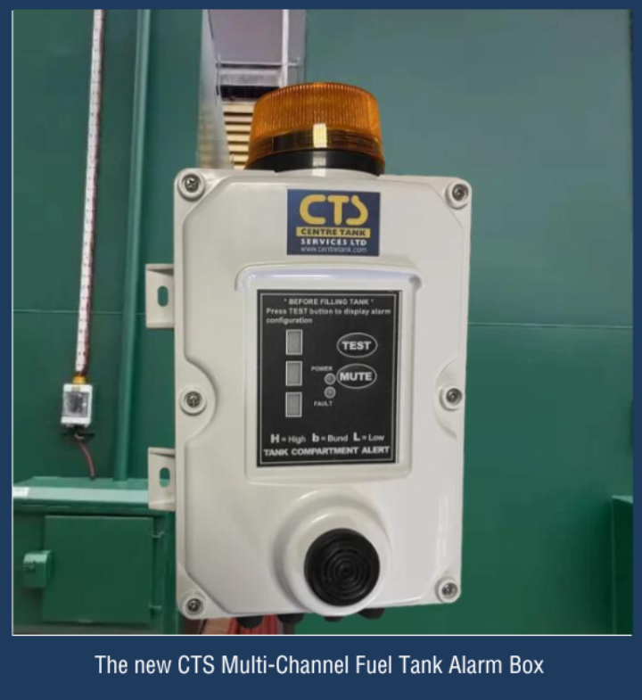 The new CTS Multi-Channel Fuel Tank Alarm Box