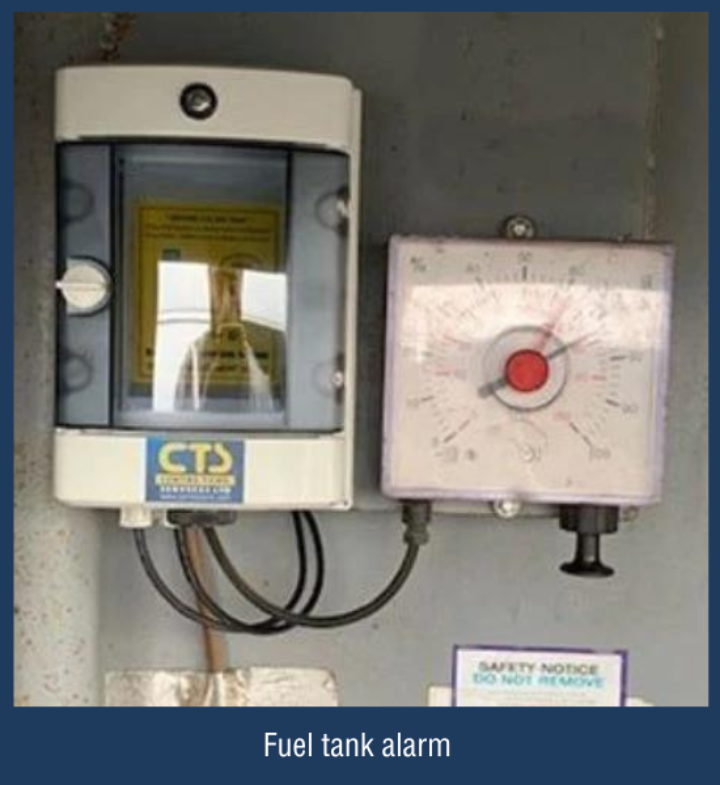 Fuel tank alarm
