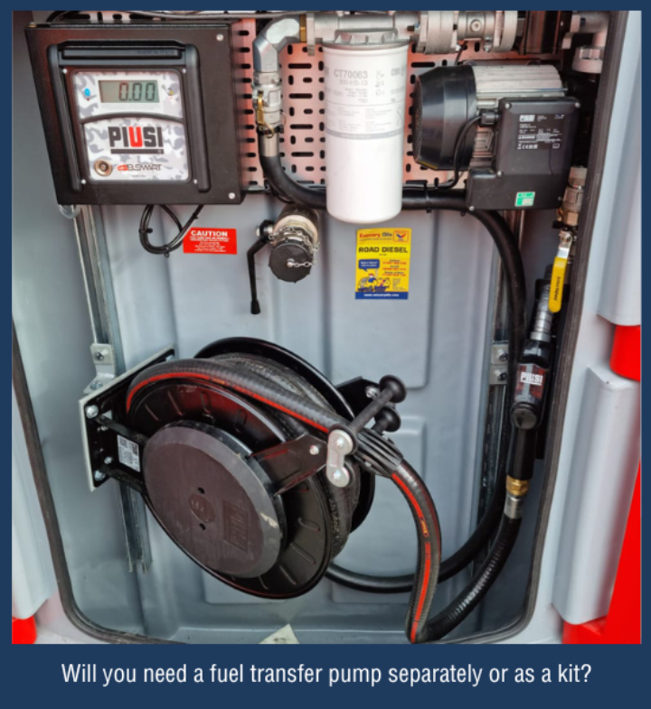 Fuel transfer pump installation in a tank