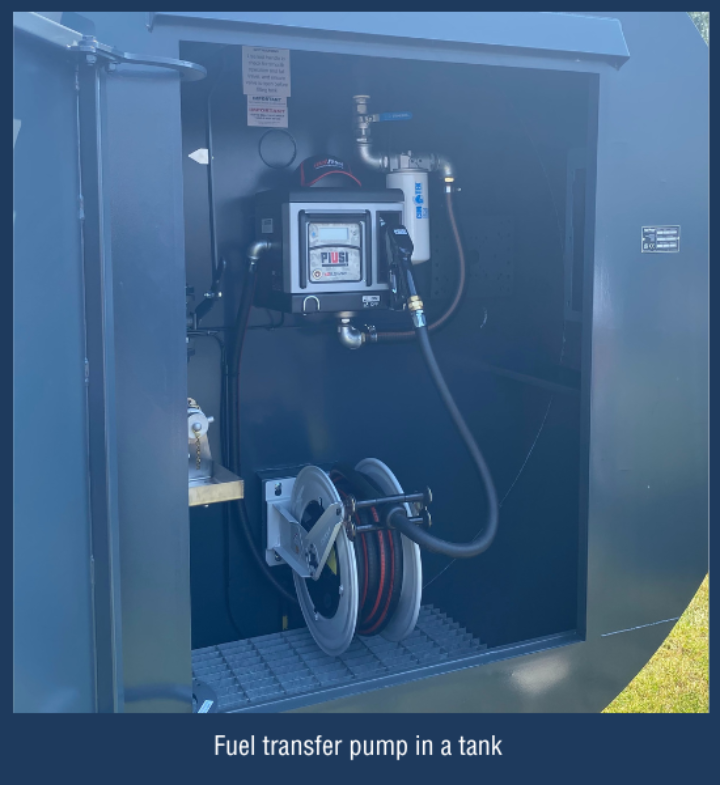 fuel transfer pump in a tank