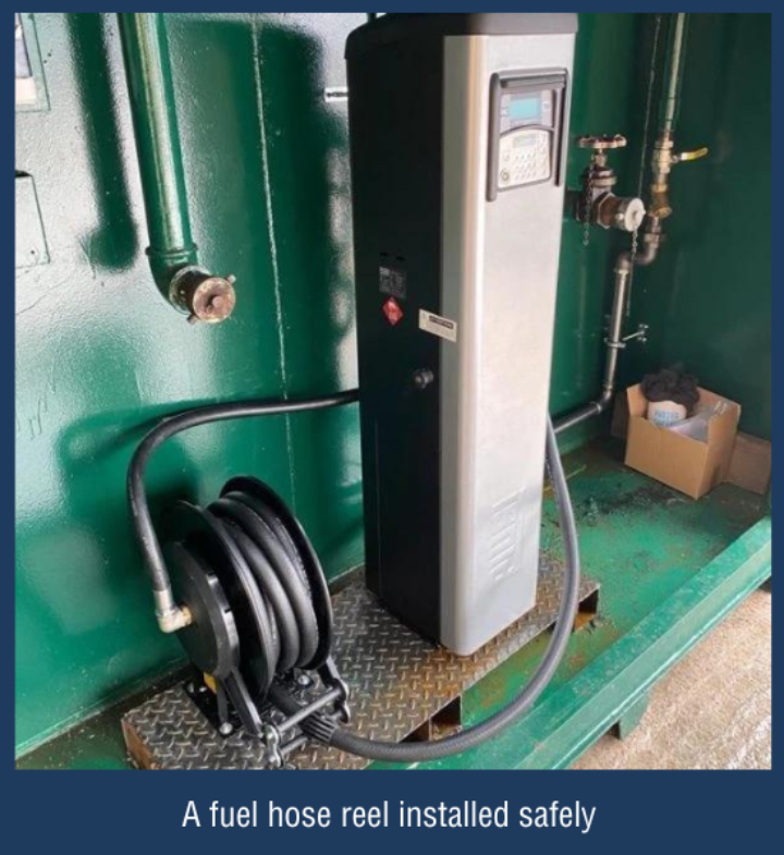 Fuel Hose Reel Installation