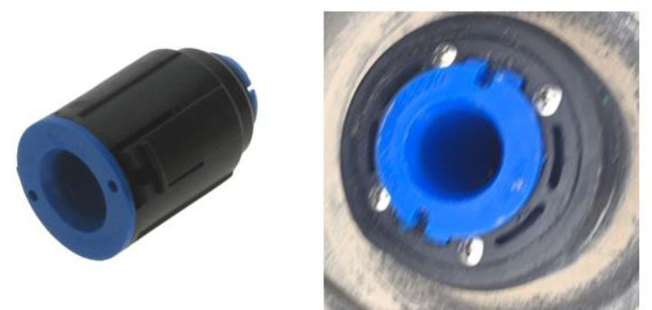 Magnetic fill point collar