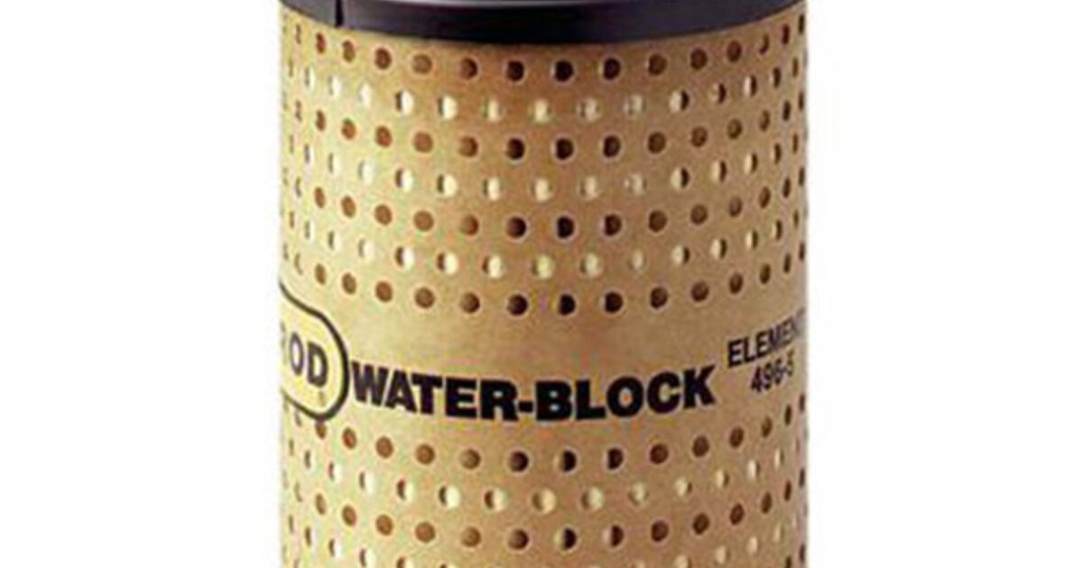 GOLDENROD (595) Canister Fuel Tank Filter – 1" NPT Top, 10 Micron, For Gasoline, Diesel, Fuel Oil